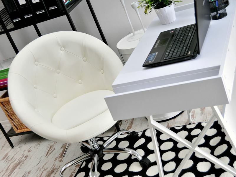 Křeslo Lush 4 (bílá + chromová)