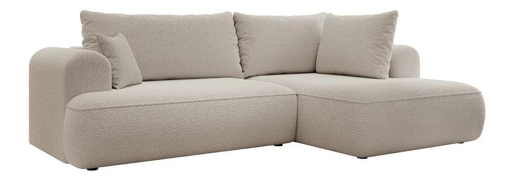 Rohová sedací souprava Olivo II (P) (světlobéžová + černá)