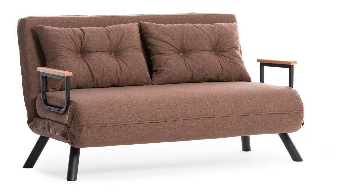 Pohovka futon Sandy (Světlá hnědá)