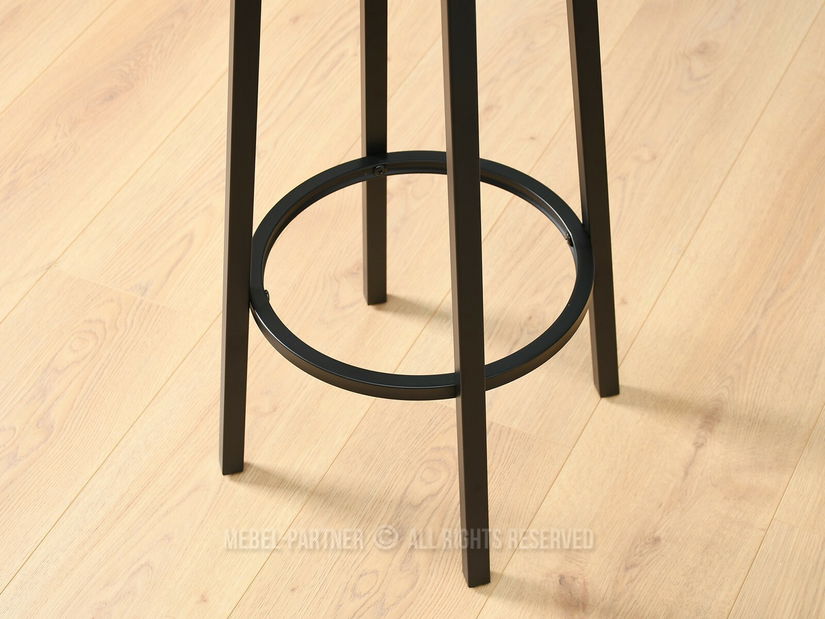 Barový set Everet (černé dřevo + černá) (pro 2 osoby)