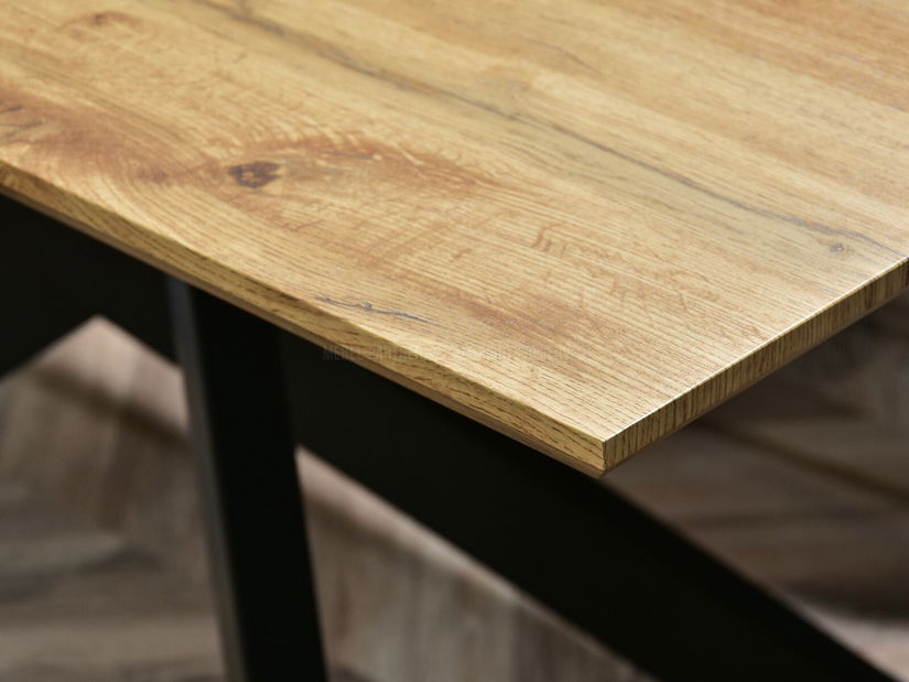 Jídelní stůl Timmy (dub + černá)