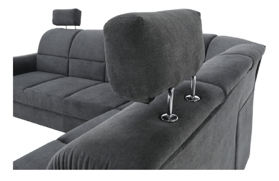 Rohová sedací souprava Stan (šedá) (P)