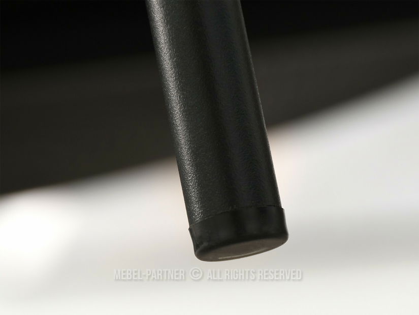 Konferenční stolek Freya (kouřové sklo černé + černá)