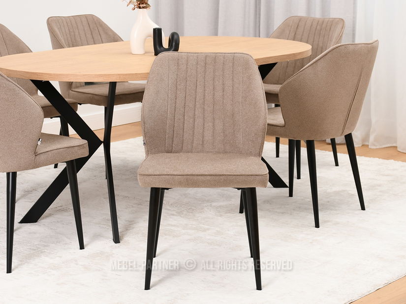 Židle Greta K (béžová + černá)