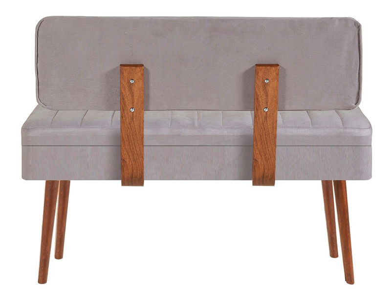 Jídelní set Vlasta 2 (ořech + šedá) (pro 6 osob)