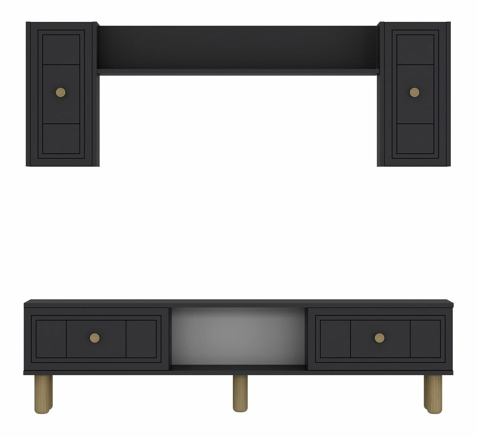 Obývací stěna Darino (antracit)