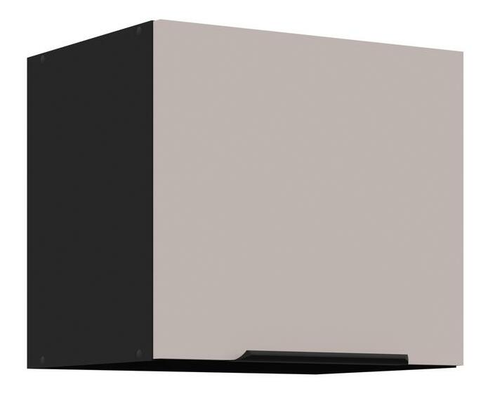 Horní kuchyňská skříňka Aaron 40 GU-36 1F (černá matná + kašmír)