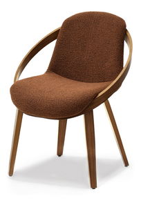 Jídelní židle Lamparas (měděná + ořech)