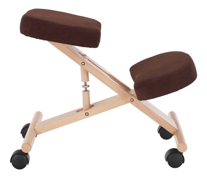Ergonomická klekačka Florentina (hnědá + buk)