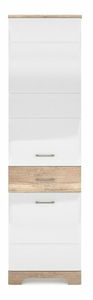 Regál Mulatto 2D1S (dub Canyon + bílá lesk)