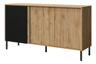 Skříňka Munkki 2 (dub + černá)