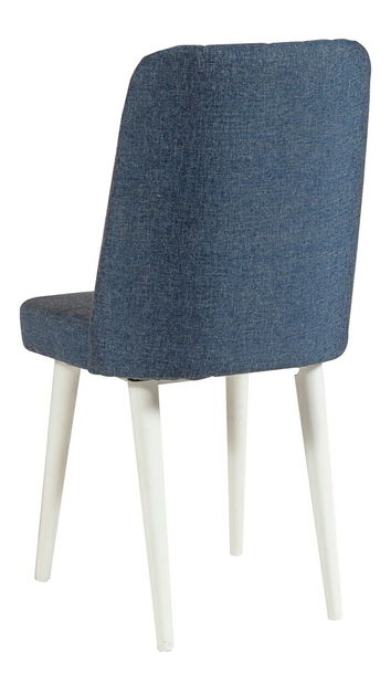 Jídelní set Vlasta 1 (bílá + tmavě modrá) (pro 4 osoby)