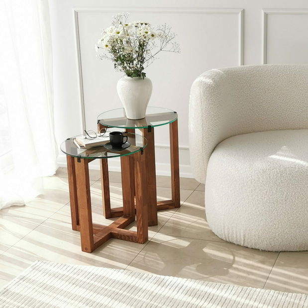 Set 2ks příručních stolků Putilo