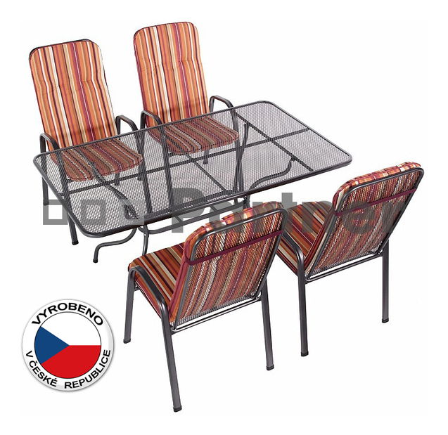 Záhradní nábytek Sandra 1+4 U506 (kov)
