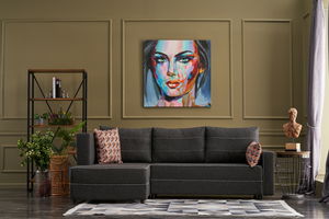 Rohová sedačka Emilie (L) (Antracit)