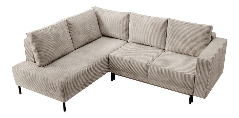 Rohová sedací souprava Rodriguez (L) (béžová tmavá + černá)