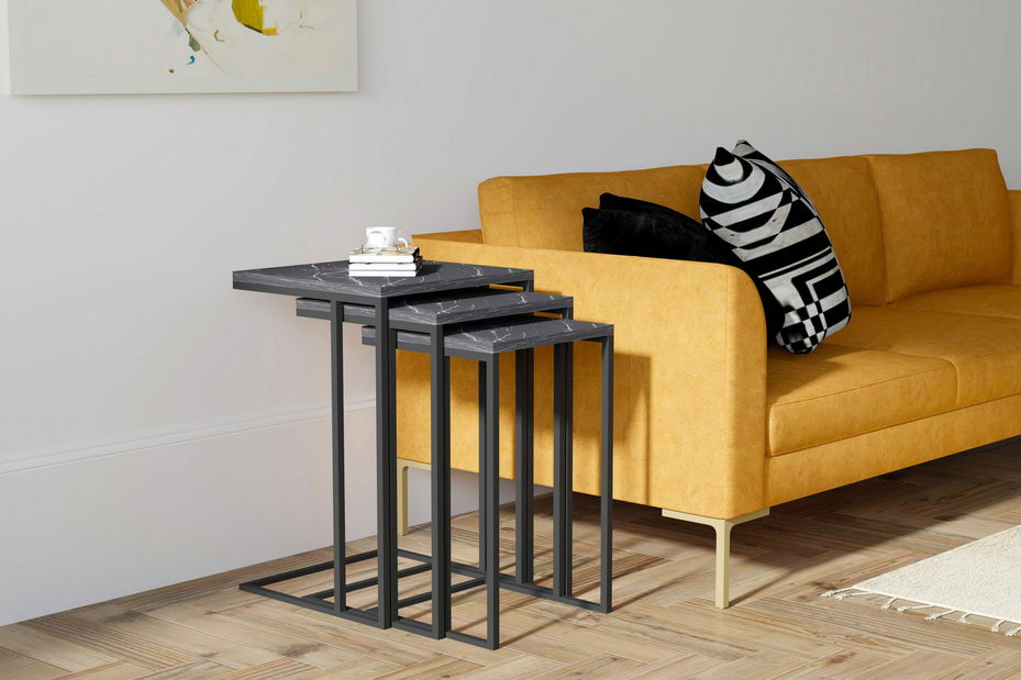 Set 3ks. konferenčních stolků Blacky