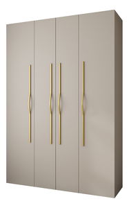 Šatní skříň 170 cm Carmela 40-2 (kašmír + zlatá)