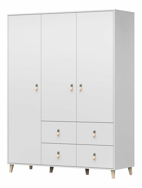 Šatní skříň Figu (bílá)