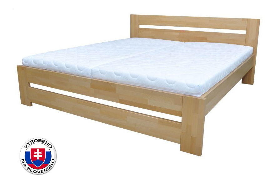 Manželská postel 220x140 cm Nora (masiv)