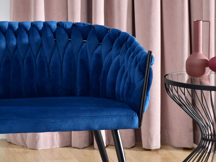 Pohovka dvousedačka Radio (černá)