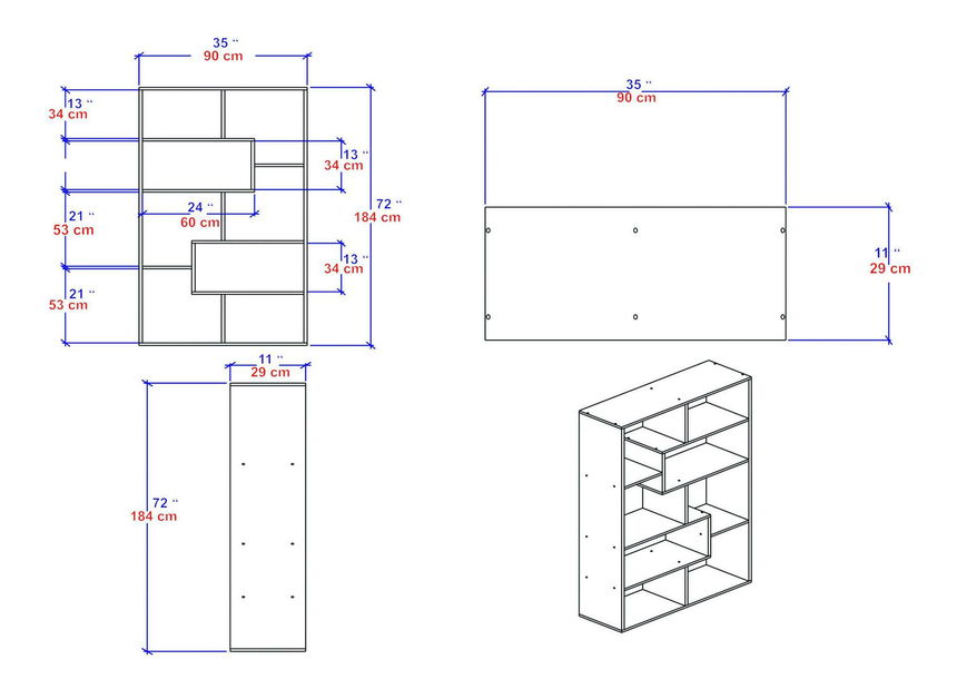 Regál Zipply (bílá)
