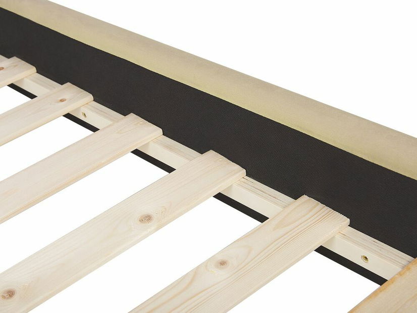 Manželská postel 160 cm ARCHON (s roštem) (béžová)