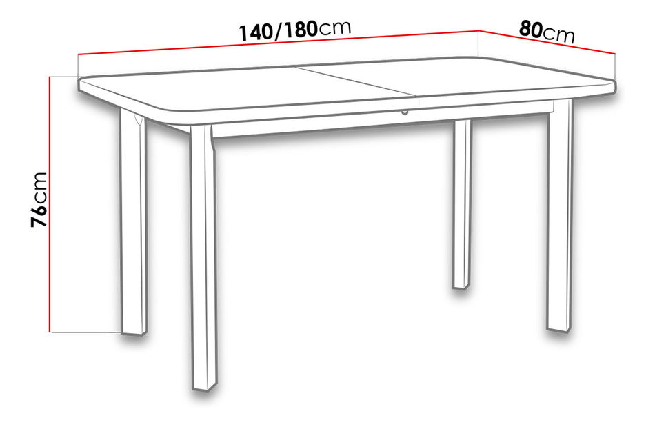 Jídelní stůl Legano P (sonoma)