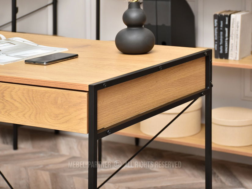 PC stolek Unica (dub + černá)