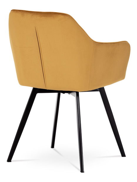 Jídelní židle Danarra-425-YEL4 (žlutá + černá)