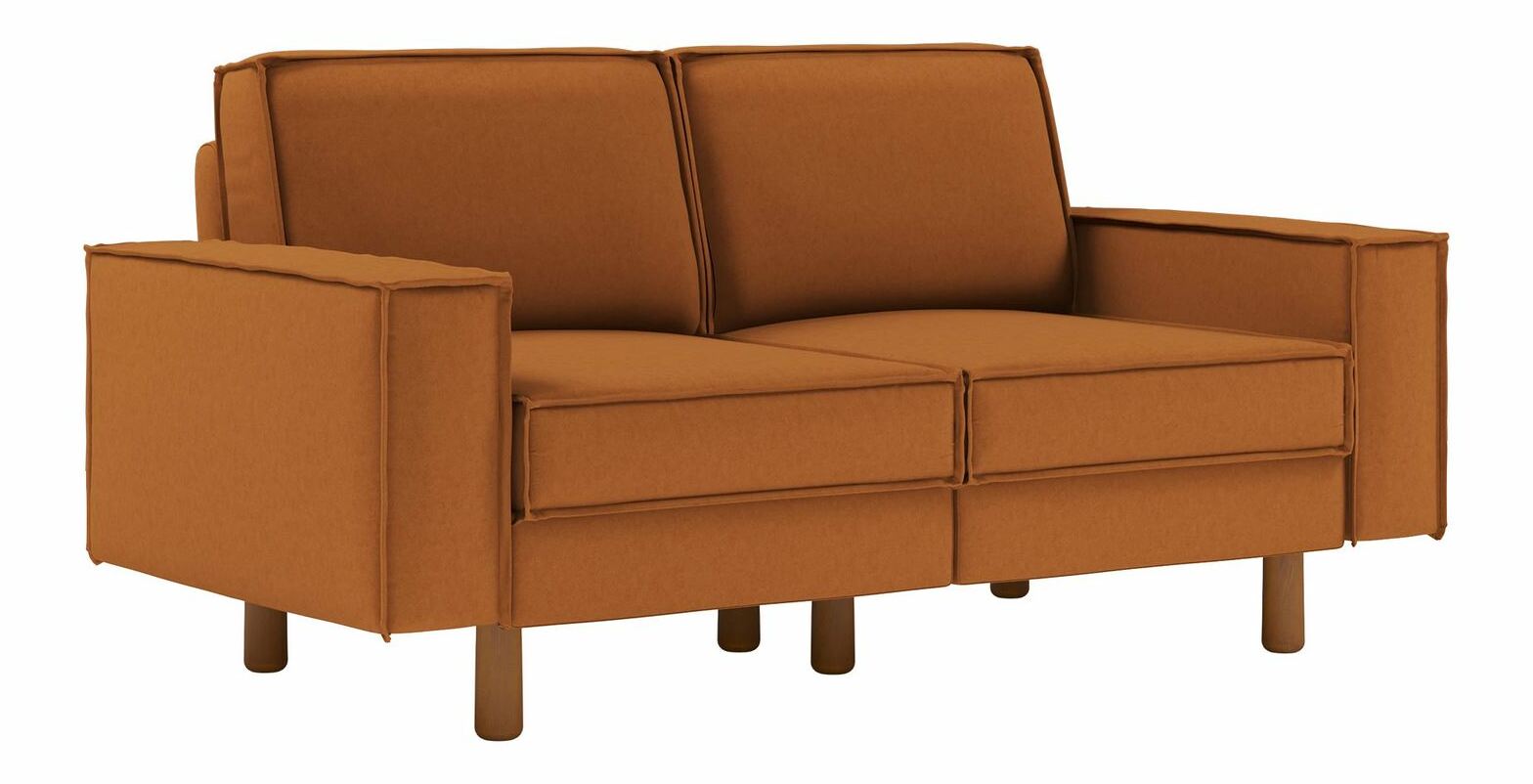 Pohovka dvousedačka Spary 2 (karamelová + ořech)