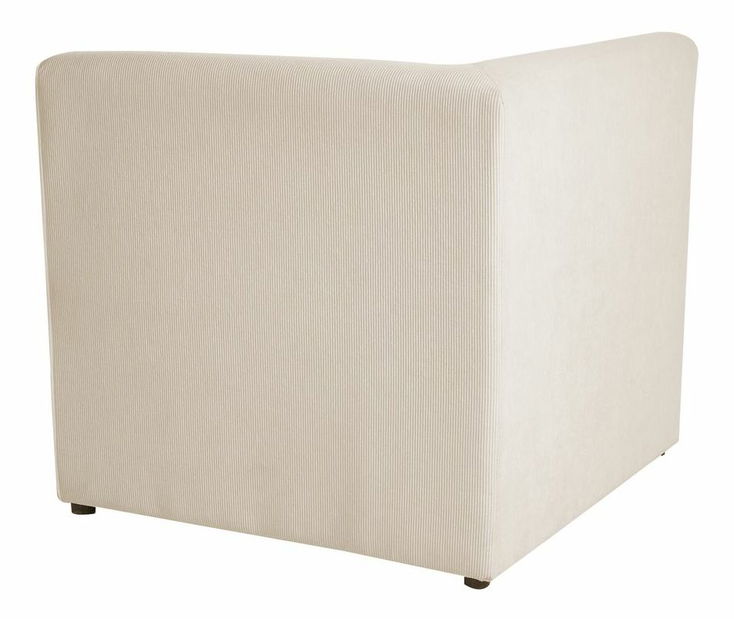 Rohová sedací souprava s taburetkou Lemia (světlobéžová) (P)