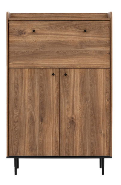 Komoda Percival PC3 (černá + brandy castello)