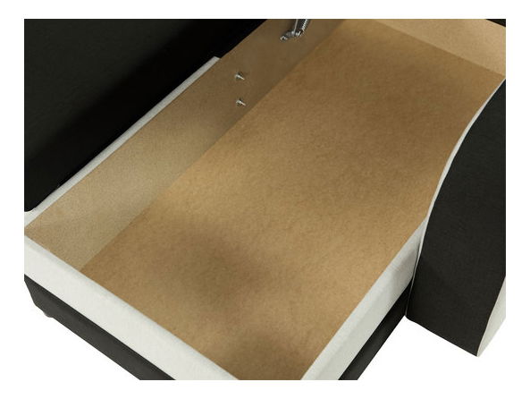 Rohová sedačka Delmur (krémová) (s úl. prostorem)