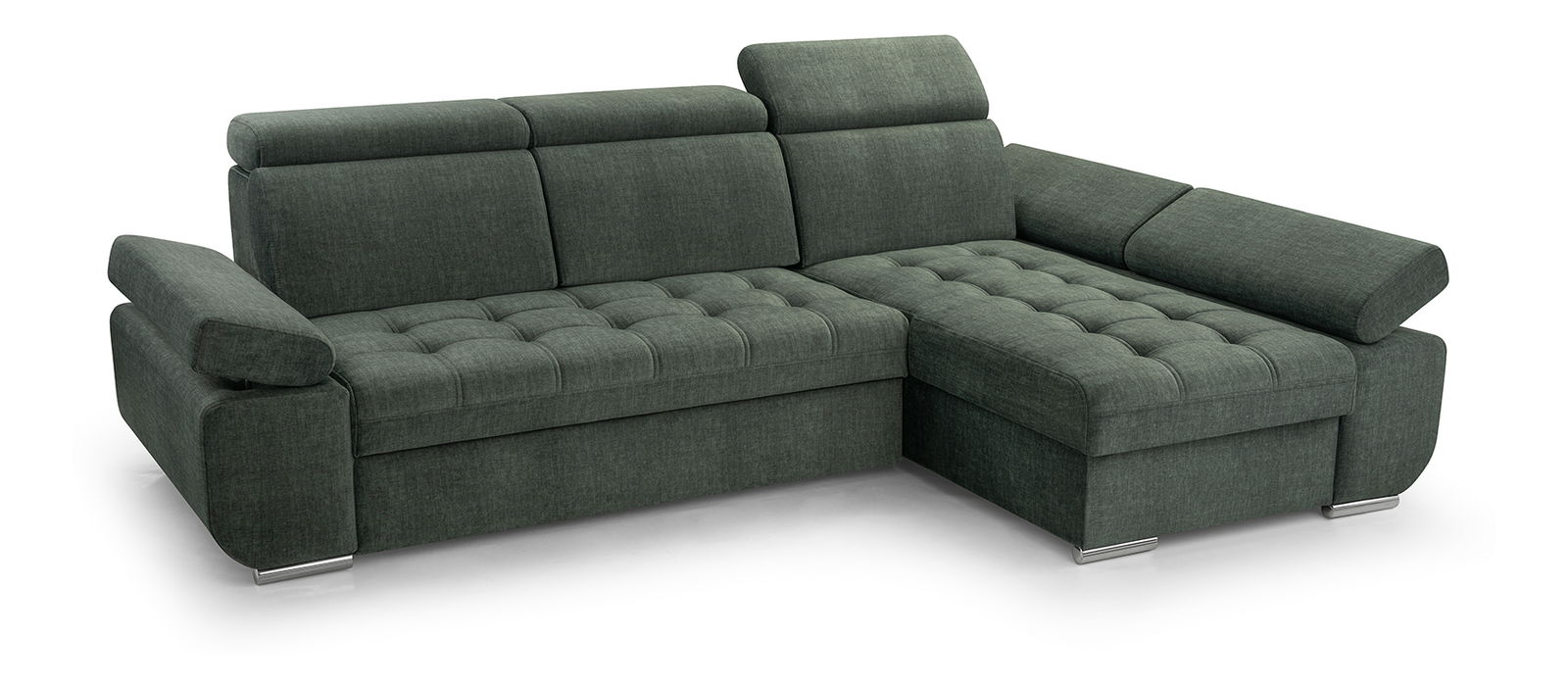 Rohová sedací souprava Belona (zelená) (P)