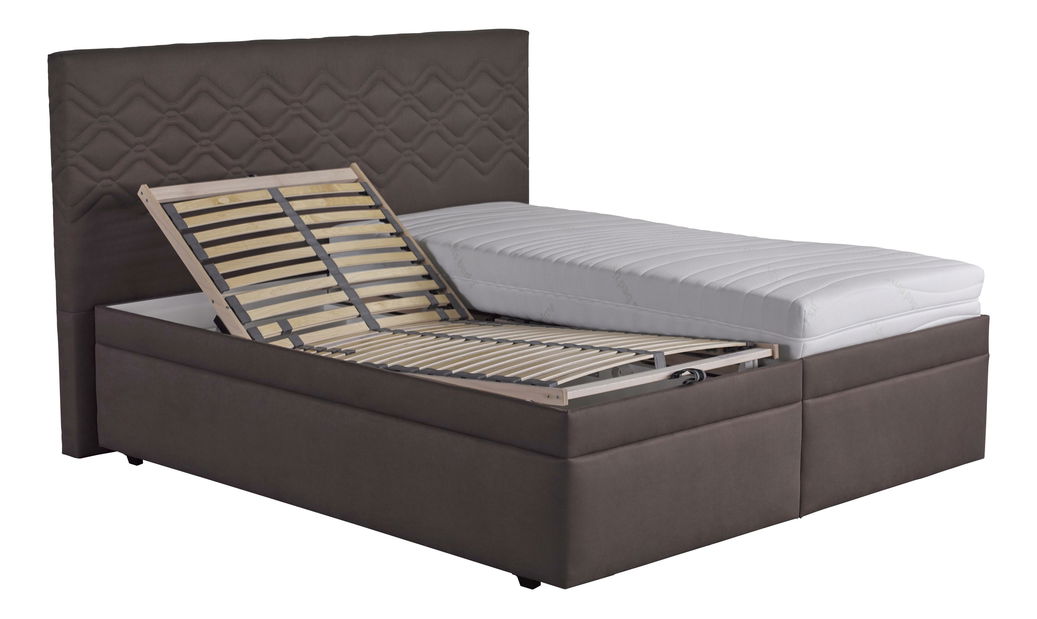 Manželská postel 180 cm Blanár Neapol (hnědá) (s roštem)