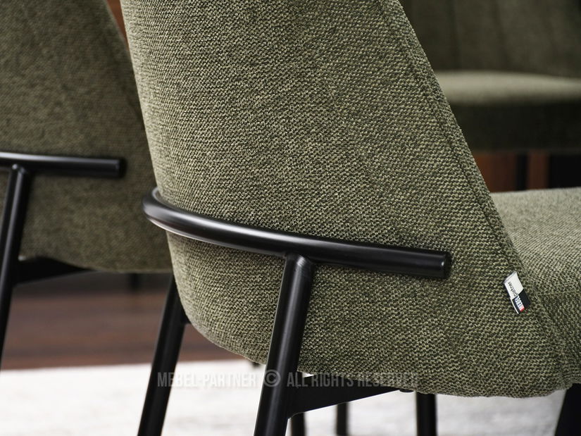 Židle Ella (zelená + černá)