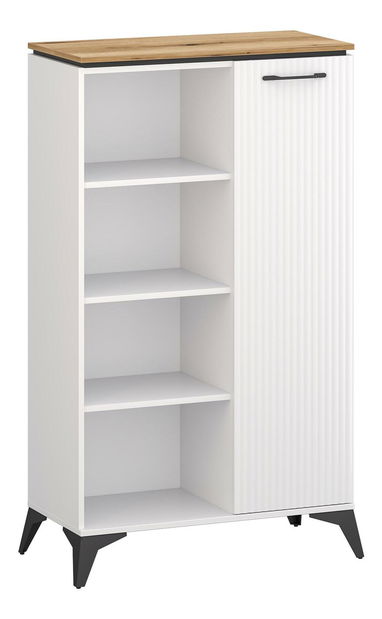 Regál Vejares (bílá + dub evoke)