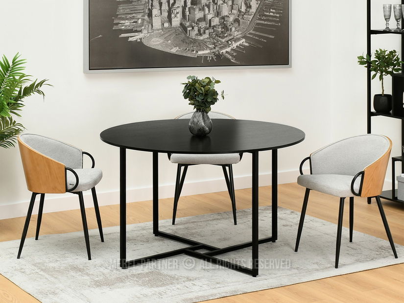 Jídelní stůl Bird (černé dřevo + černá)