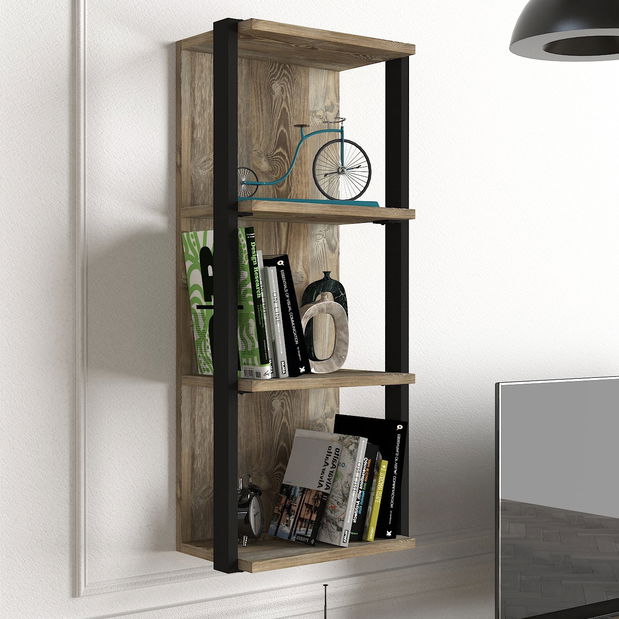 TV stolek/skříňka Losty (ořech + černá)