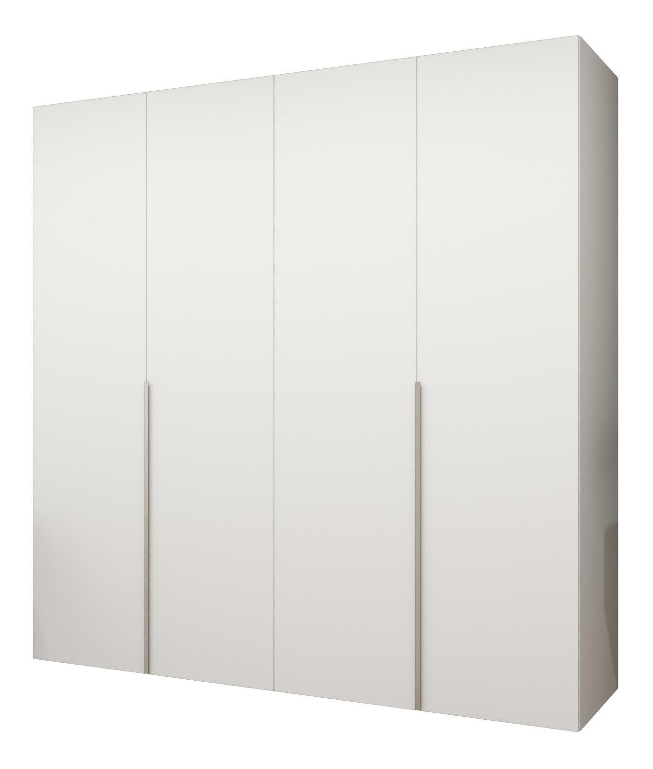 Šatní skříň 200 cm Alice 1 (bílá + kašmír)