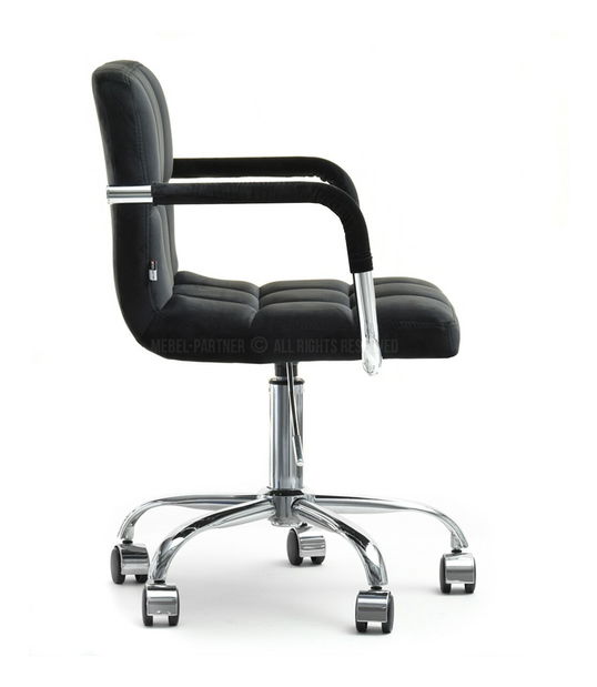 Židle Elita (černá + chromová)