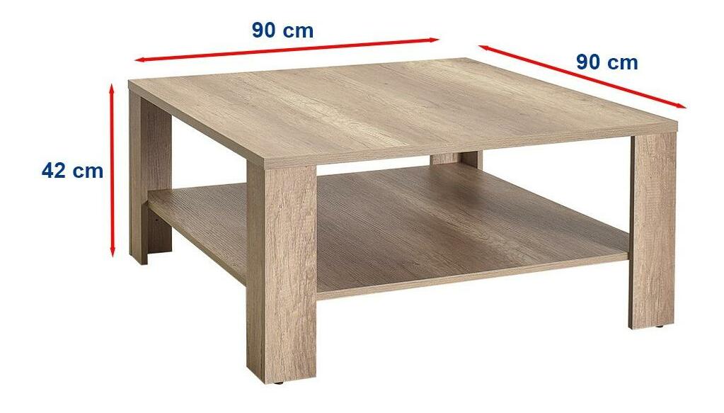 Konferenční stolek Salome 3 (ořech světlý)