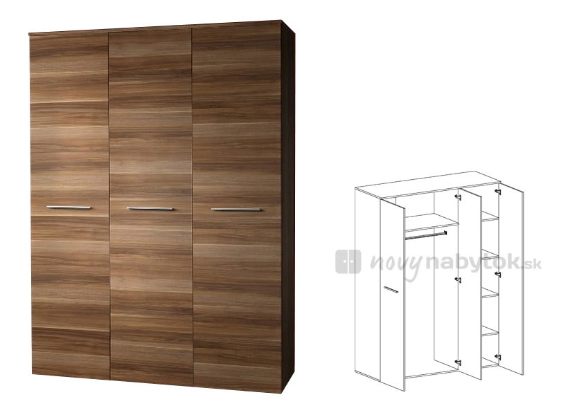 Šatní skříň SU BIG 23 NU BG