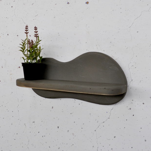 Závěsná police Mehehe (šedá)