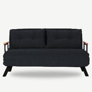 Sedačka futon Sandy (černá)