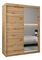Šatní skříň 150 cm se zrcadlem Verika 2 150 (dub artisan)