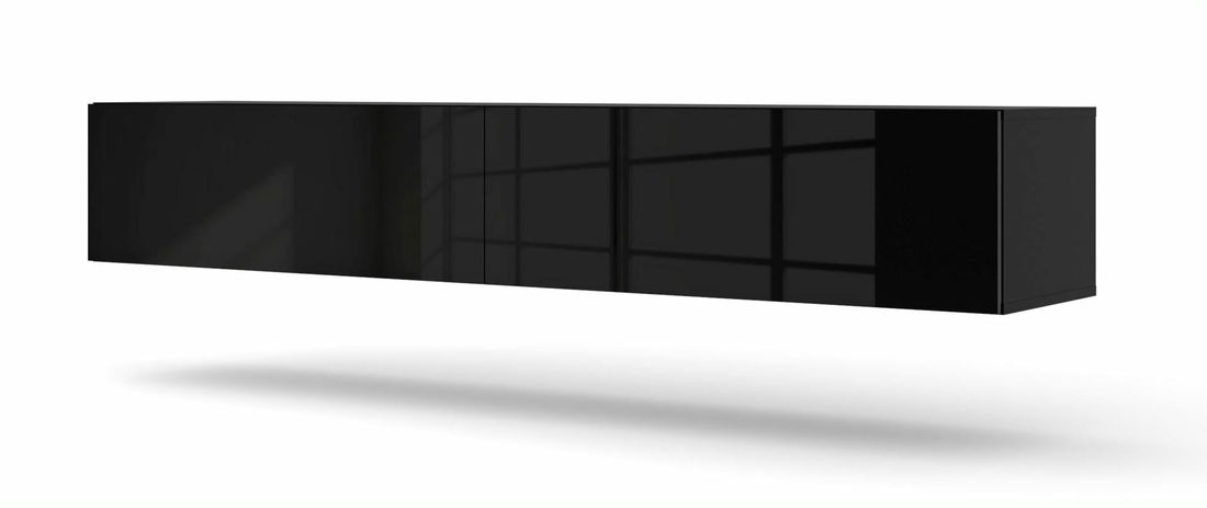 TV stolek/skříňka Banksy 180 (černá lesklá)