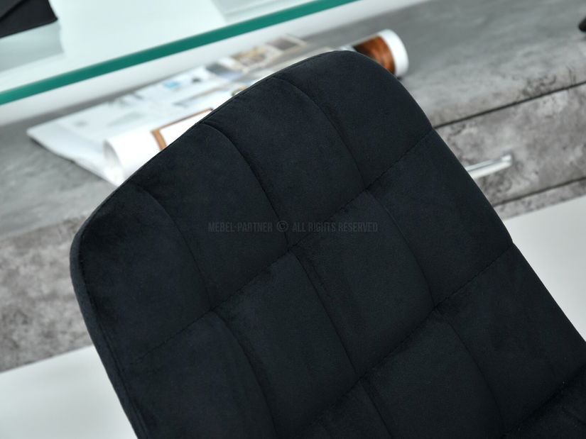 Židle Eleanor (černá + chromová)