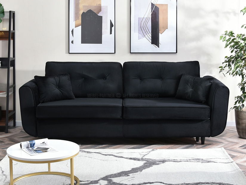 Pohovka dvousedačka Bacteria (černá)